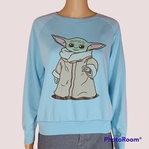 Blue Star Wars Baby Yoda Sweatshirt/Pullover